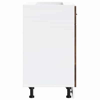 Savustettu tammi keittiön pohjakaappi porto Cristofie (suunniteltu puu)