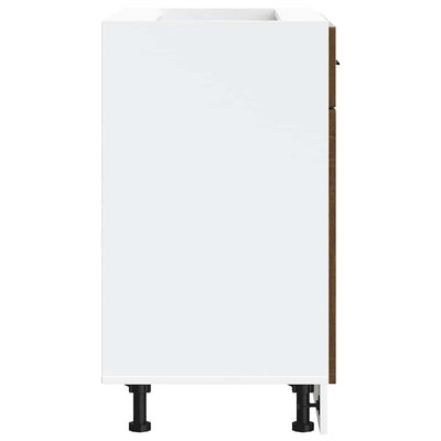 Ruskea tammi keittiön pohjakaappi porto Cristofie (suunniteltu puu)