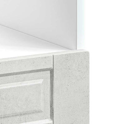 Betoninharmaa uunikaappi porto Cristofie (puinen)