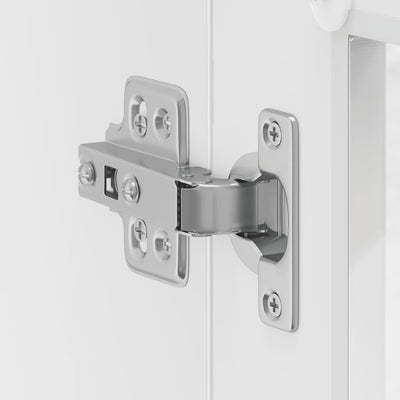 Valkoinen keittiön seinäkaappi lasiovella porto Cristofie (korkeakiilto)