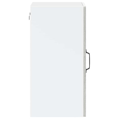 Harmaa keittiön seinäkaappi lasiovella porto Cristofie (sonoma)