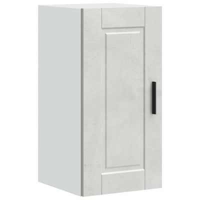 Betoninharmaa keittiön seinäkaappi porto Cristofie (puinen)