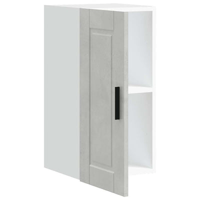 Betoninharmaa keittiön seinäkaappi porto Cristofie (puinen)