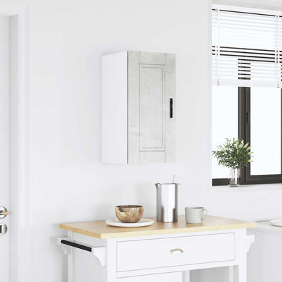 Betoninharmaa keittiön seinäkaappi porto Cristofie (puinen)