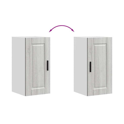 Harmaa keittiön seinäkaappi porto Cristofie (sonoma puinen)