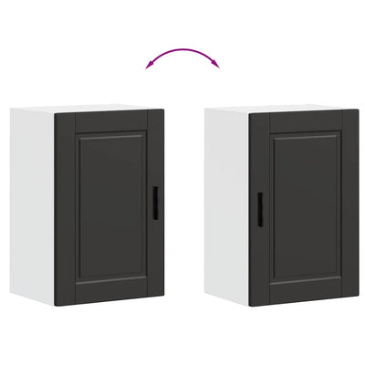 Musta keittiön seinäkaappi porto Cristofie (puinen)