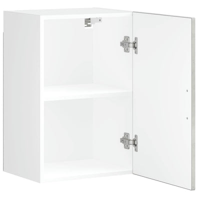 Betoninharmaa keittiön seinäkaappi porto Cristofie (puinen)