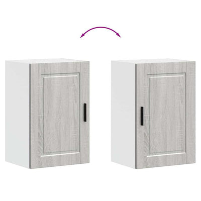 Harmaa keittiön seinäkaappi porto Cristofie (sonoma puinen)