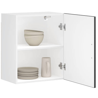 Musta keittiön seinäkaapit Cristofie (2 kpl porto suunniteltu puu)