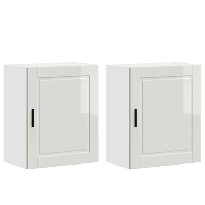 Valkoinen keittiön seinäkaapit Cristofie (2 kpl porto korkeakiiltoinen)