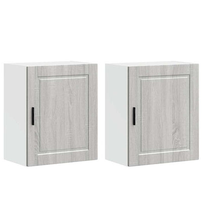 Harmaa keittiön seinäkaapit Cristofie (2 kpl porto sonoma suunniteltu puu)