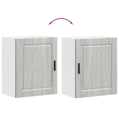 Harmaa keittiön seinäkaapit Cristofie (2 kpl porto sonoma suunniteltu puu)