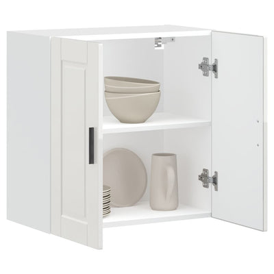 Valkoinen keittiön seinäkaappi porto Cristofie (korkeakiiltoinen)