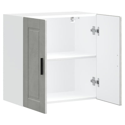 Harmaa keittiön seinäkaappi porto Cristofie (suunniteltu puu)