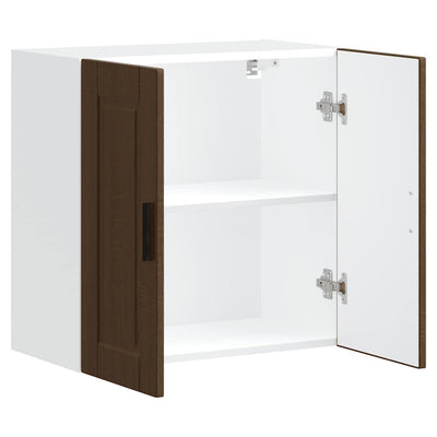 Ruskea keittiön seinäkaappi porto Cristofie (tammi suunniteltu puu)