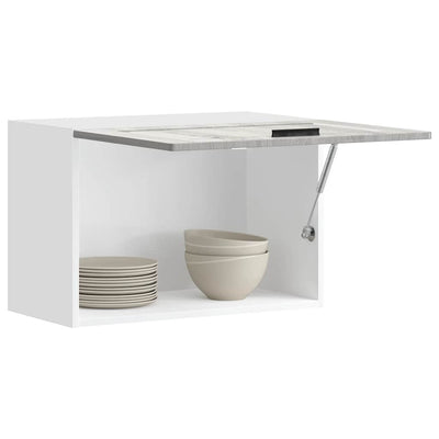 Harmaa keittiön seinäkaappi porto Cristofie (suunniteltu puu)