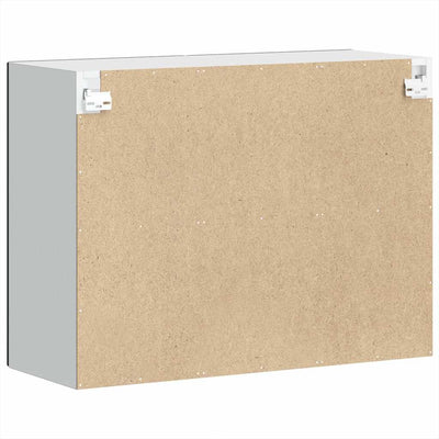 Musta keittiön seinäkaappi Cristofie (lasiovella porto)