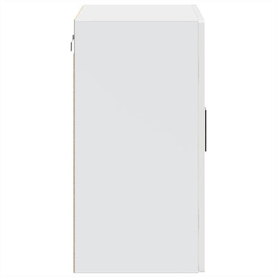 Kiiltävä valkoinen keittiön seinäkaappi lasiovella porto Cristofie