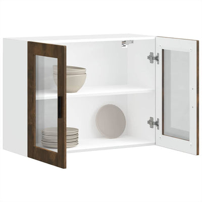 Savustammi keittiön seinäkaappi Cristofie (lasiovella porto)