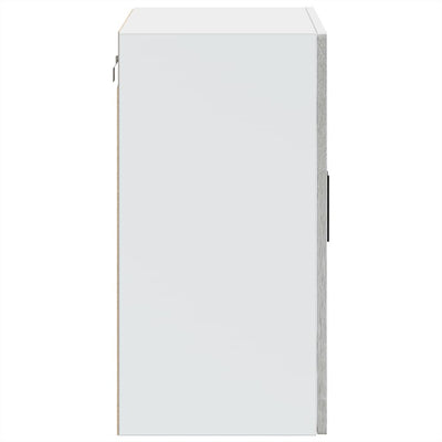 Harmaa keittiön seinäkaappi lasiovella porto Cristofie (sonoma)