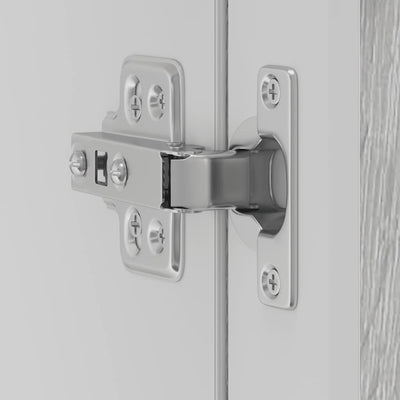 Harmaa keittiön seinäkaappi lasiovella porto Cristofie (sonoma)