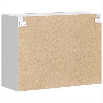 Ruskea keittiön seinäkaappi Cristofie (lasiovella porto tammi)