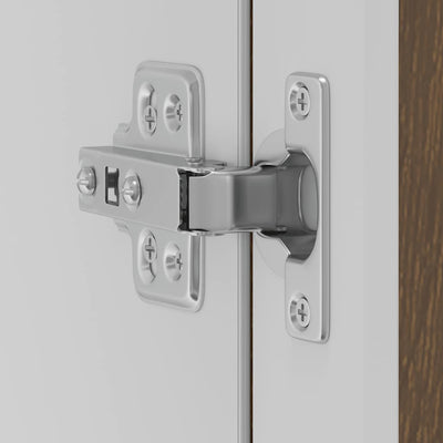 Ruskea keittiön seinäkaappi Cristofie (lasiovella porto tammi)