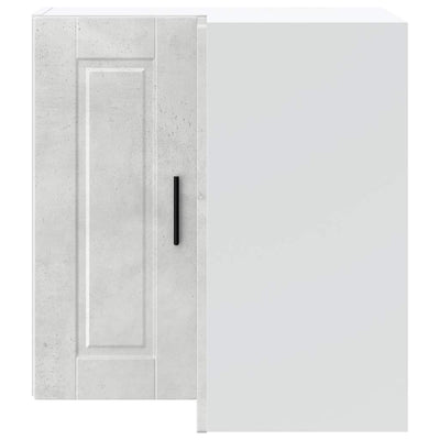 Betoninharmaa keittiön seinäkulmakaappi porto Cristofie (puinen)