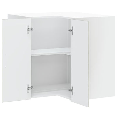 Betoninharmaa keittiön seinäkulmakaappi porto Cristofie (puinen)