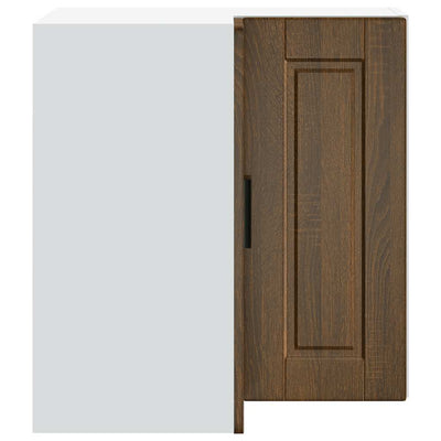 Ruskea keittiön seinäkulmakaappi porto Cristofie (tammi puinen)