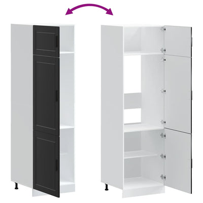 Musta keittiökaappi porto Cristofie (puinen)