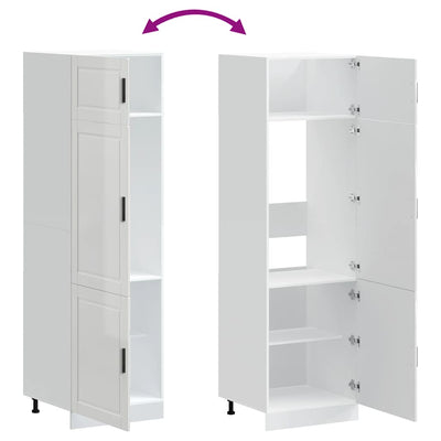 Valkoinen keittiökaappi porto Cristofie (korkeakiilto, puinen)