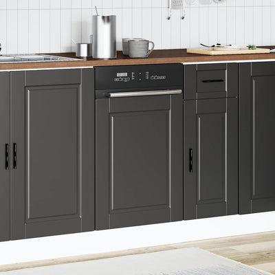 Musta astianpesukoneen paneeli porto Cristofie 45x1,5x67cm (puinen)