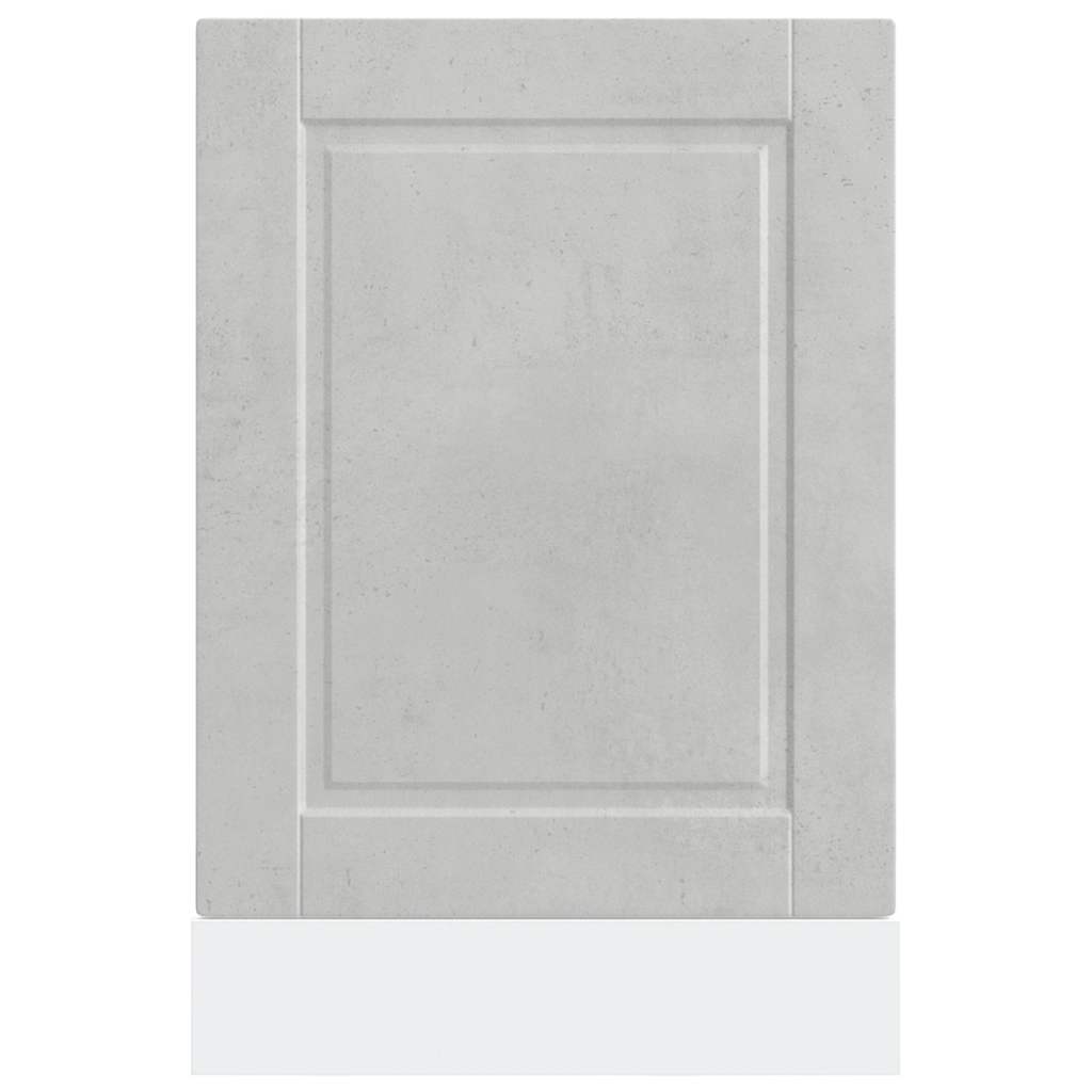 Betoninharmaa astianpesukoneen paneeli porto Cristofie 45x1,5x67cm