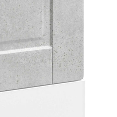 Betoninharmaa astianpesukoneen paneeli porto Cristofie 45x1,5x67cm