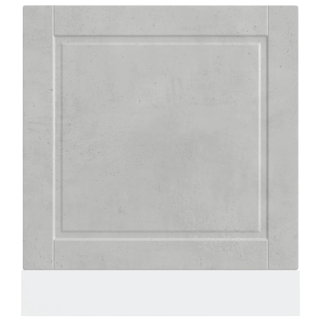 Betoninharmaa astianpesukoneen paneeli porto Cristofie 60x1,5x67cm