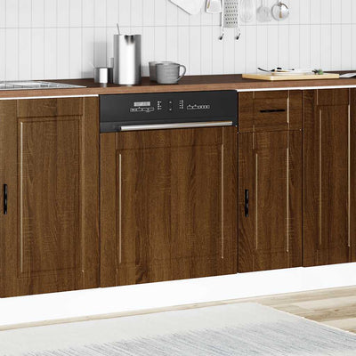 Astianpesukoneen paneeli Porto ruskea tammi 60x1,5x67 cm