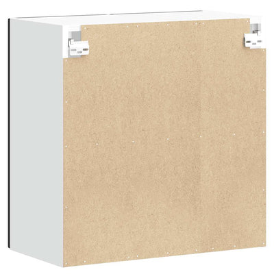 Musta keittiön seinäkaappi Cristofie (lasiovella porto)