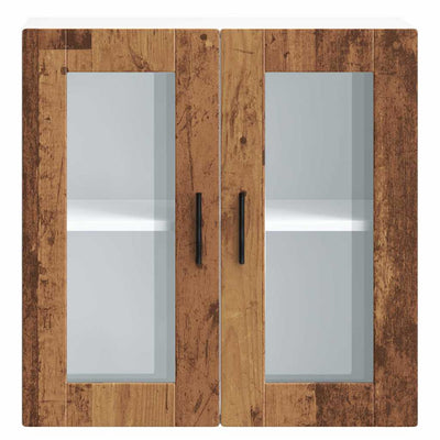 Vanhaa puuta keittiön seinäkaappi Cristofie (lasiovella porto)