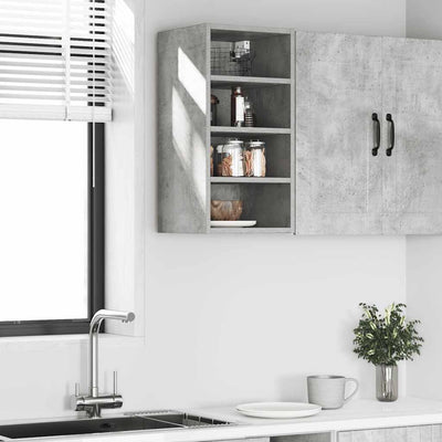 Seinäkaappi betoninharmaa 30x29,5x60 cm lastulevy