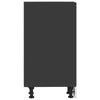 Alakaappi musta 20x44,5x81,5 cm lastulevy