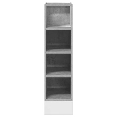 Alakaappi Betonin Harmaa 20x44,5x81,5 cm Suunniteltu puu