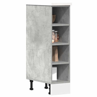 Alakaappi Betonin Harmaa 20x44,5x81,5 cm Suunniteltu puu