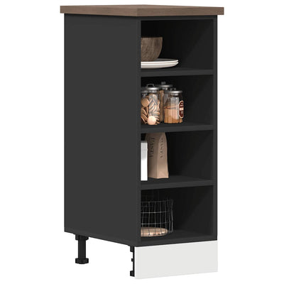 Alakaappi Musta 30x44,5x81,5 cm Engineered Wood