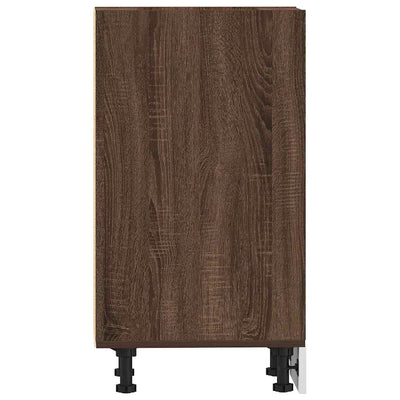 Alakaappi Ruskea Tammi 30x44,5x81,5 cm Teknillinen puu