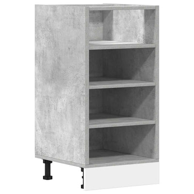 Alakaappi betoninharmaa 40x44,5x81,5 cm lastulevy