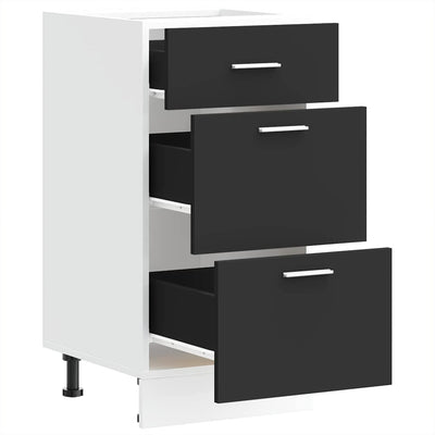 Alakaappi Musta 40x46x81,5 cm Engineered Wood
