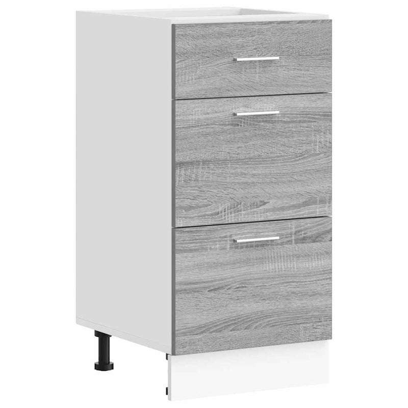 Harmaa alakaappi Pompilas 40x46x81,5cm (engineered wood)