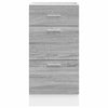Harmaa alakaappi Pompilas 40x46x81,5cm (engineered wood)