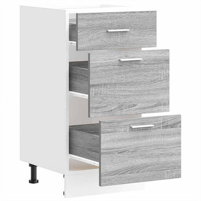 Alakaappi Harmaa Sonoma 40x46x81,5 cm Engineered Wood